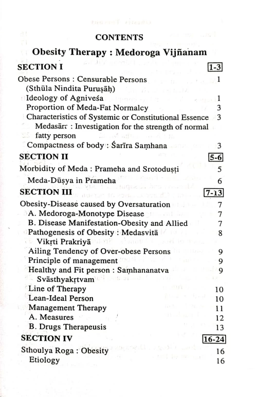 Obesity Therapy-Medoroga Vijnanam